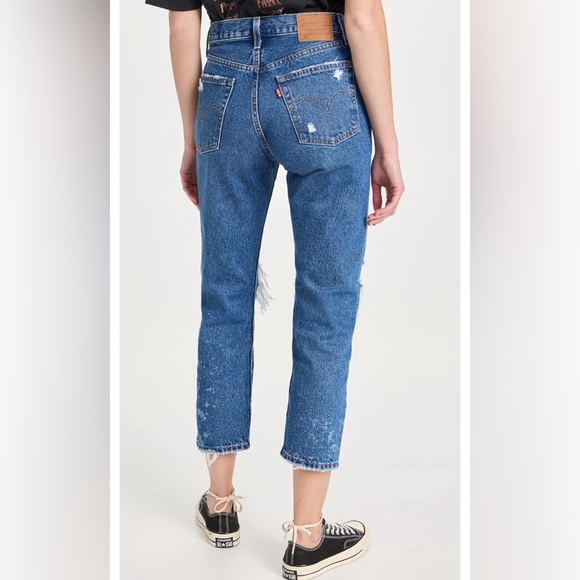 Levi’s premium 501 cropped jeans. NWT 23X26 - Picture 5 of 6